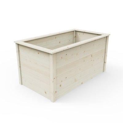 Weka Raised Bed 133cm x 72cm - Natural Finish