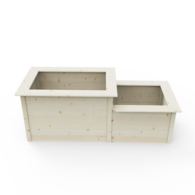 Weka Raised Bed 205cm x 79cm - Natural Finish