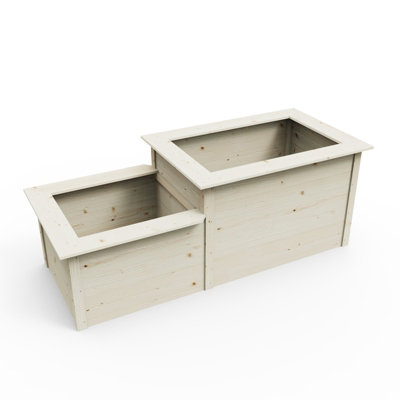 Weka Raised Bed 205cm x 79cm - Natural Finish