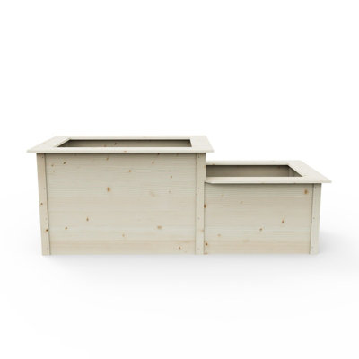 Weka Raised Bed 205cm x 79cm - Natural Finish