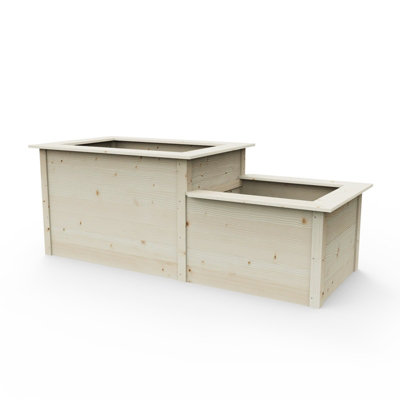 Weka Raised Bed 205cm x 79cm - Natural Finish