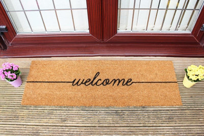 Welcome Patio Doormat - Double Door 120x40cm - 3