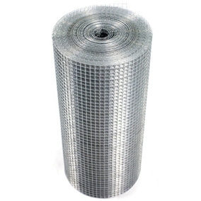 Welded Wire Mesh 1/2" x 1/2" x 15m 2 Widths Aviary Hutches Fencing Pet Run Coop