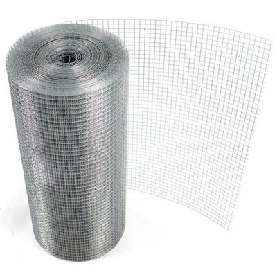 Welded Wire Mesh 1/2" x 1/2" x 15m 2 Widths Aviary Hutches Fencing Pet Run Coop