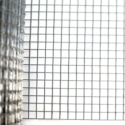 Welded Wire Mesh 1/2" x 1/2" x 15m 2 Widths Aviary Hutches Fencing Pet Run Coop