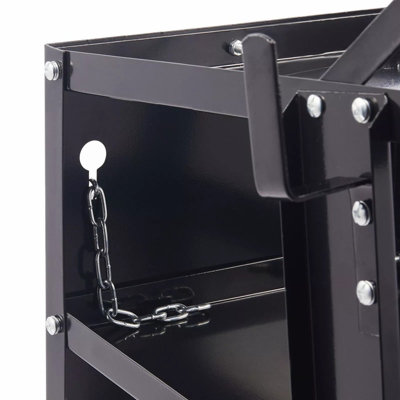 Welding Cart Heavy Duty Welder Cart for MIG/TIG Welder and Plasma Cutter with Wheels Handles and Gas Tank Holder, Black
