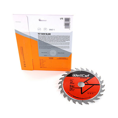 WellCut TCT Extreme Mitre Saw Table Saw Blade 216mm x 30mm x 24T ...