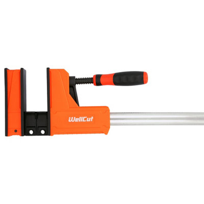 WellCut Woodworking  Parallel Jaw Bar Clamp set 800 x 95mm Quick Release 600kg Clamping Force Heavy Duty Pack of 4