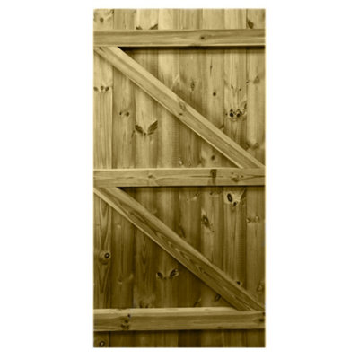 Wellington Tongue & Groove Side Gate - 1800mm High x 975mm Wide - Left Hand Hung