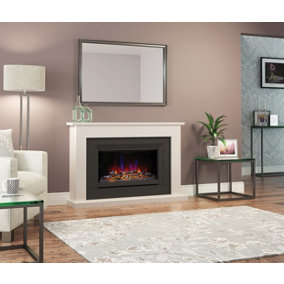 Wellsford Pearlescent Cashmere Timber Electric Fireplace