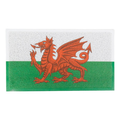 Welsh Dragon Flag Doormat (70 x 40cm) - 3