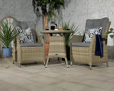 WENTWORTH 2 Seater Highback Comfort Round Bistro Set