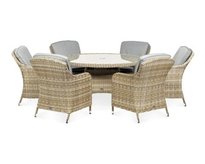 WENTWORTH 6 Seater Round Imperial Dining Set