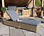 WENTWORTH Sunlounger with adjustable back