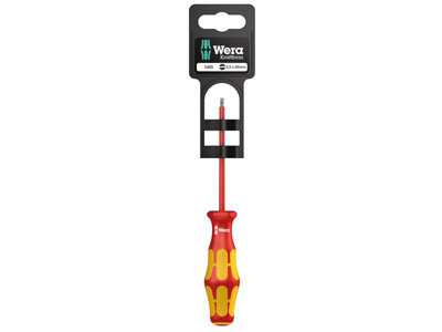 Wera 05006105001 Kraftform Plus 160i VDE Insulated Screwdriver Slotted Tip 3.0 x 100mm WER006105
