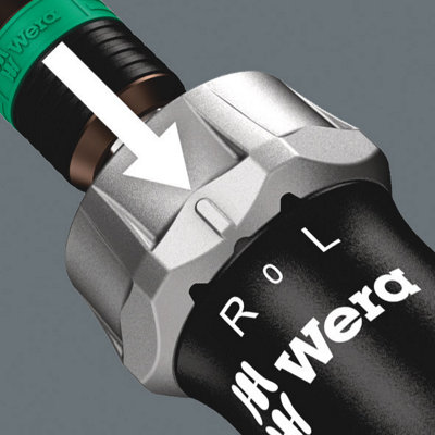 Wera 05051030001 KK Pistol RA High Torque Ratchet Screwdriver & 6 Bits WER051030 - 6