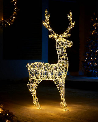 WeRChristmas 3D Standing Reindeer Silhouette 121cm