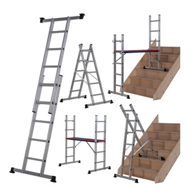 Werner Combination Ladder 5 in 1 with Platform