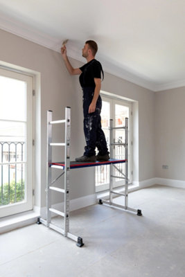 Werner Combination Ladder 5 in 1 with Platform