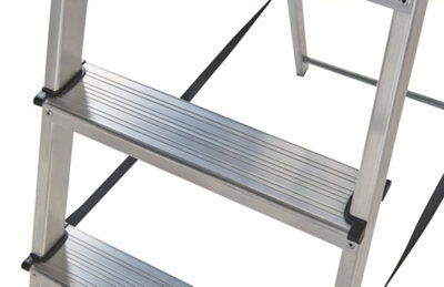 Werner Platform Stepladder 7 Tread High Handrail
