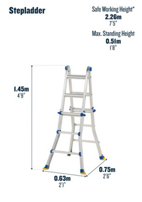 Werner Telescopic Multi-purpose Ladder 4x3