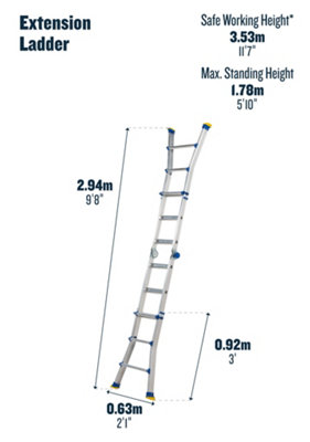 Werner Telescopic Multi-purpose Ladder 4x3