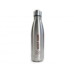 West Ham United FC Drinks Bottle Silver (One Size)