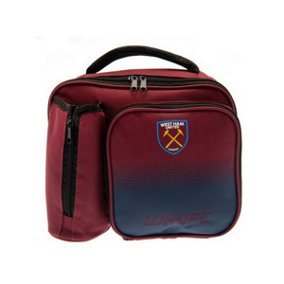West Ham United FC Fade Lunch Bag Red/Black (One Size)