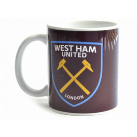 West Ham United FC Halftone 0.3kg Boxed Mug Claret/Blue (One Size)