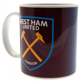 West Ham United FC Large Crest Mug Claret (One Size)