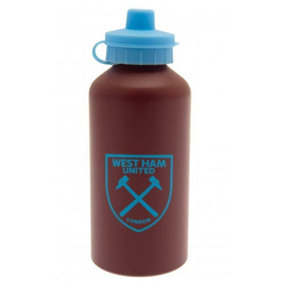 West Ham United FC Matte 500ml Water Bottle Maroon/Blue (One Size)