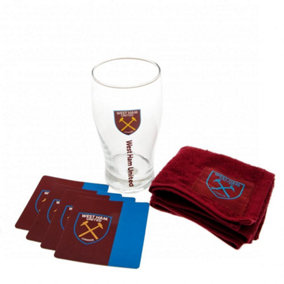 West Ham United FC Official Mini Bar Set Claret/Blue (One Size)