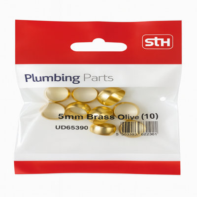 Westco 15mm Brass Olive Pack of 10 PP - Compression Fitting Rings for ...