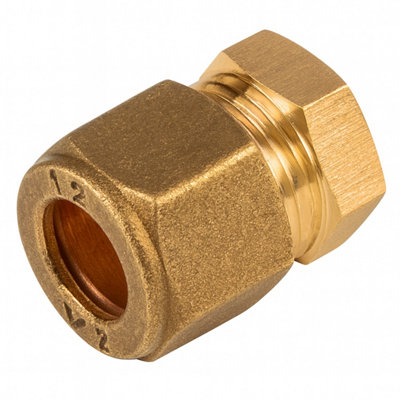 Westco 42mm Brass Compression Stop End - Durable Pipe Fitting for ...