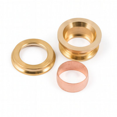 Westco 42mm x 28mm 3-Part Reducing Set - Brass Bush, Support Ring ...