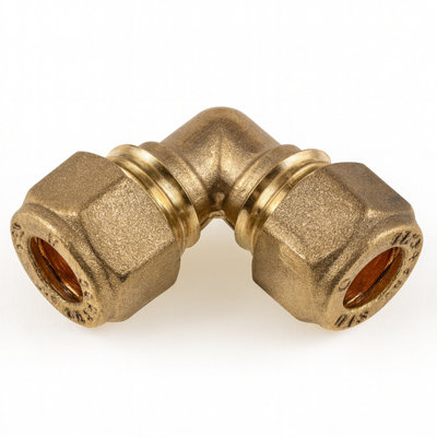 Westco 8mm Compression Elbow - C x C Brass Pipe Fitting - 90 Degree ...