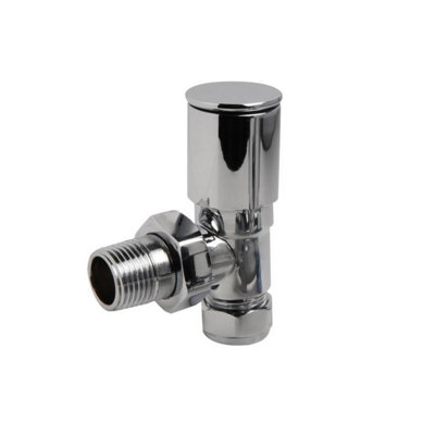 Westco Chrome Angled Radiator Valve (Pack of 2) Silver (One Size) Price Comparisons | Compare The Build