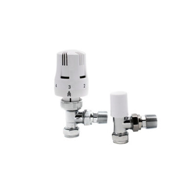 Westco Lock Shield Thermostatic Radiator Valve White (15mm)