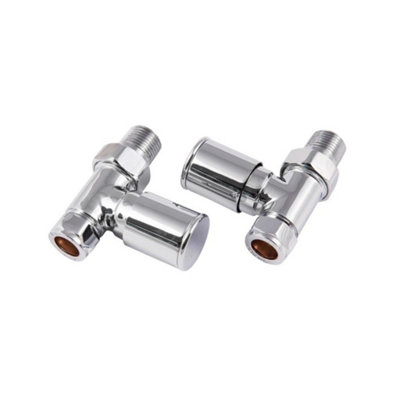 Westco Straight Radiator Valve (Pack of 2) Silver (15mm) Price Comparisons | Compare The Build