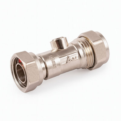 Rückschlagventil 28 Mm Aus Messing – Federbelastet, Mit Kompressionsmutter, WRAS-zugelassen Für Warm- & Kaltwasser