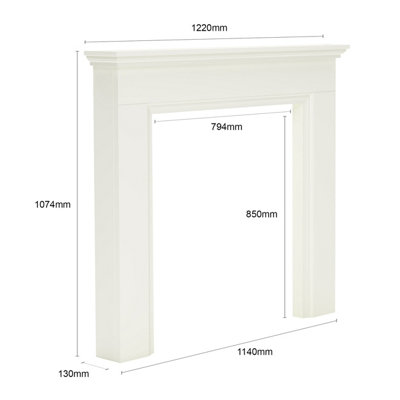Westerdale Soft White Timber Surround