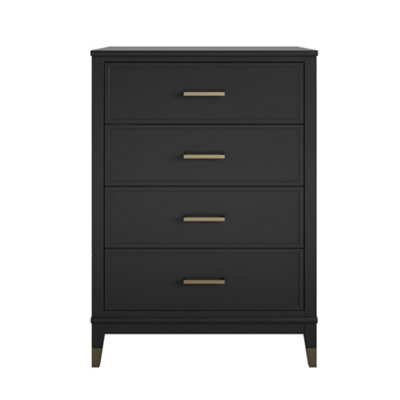 Westerleigh 4 Drawer Dresser Black