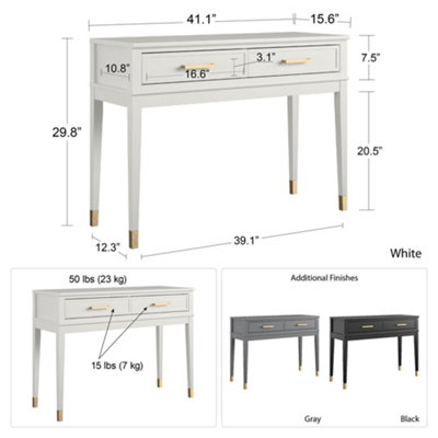 Westerleigh Console Table Graphite Grey