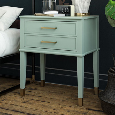 Westerleigh End Table with Drawer in Green