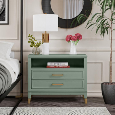 Westerleigh Wide Nightstand Pale Green