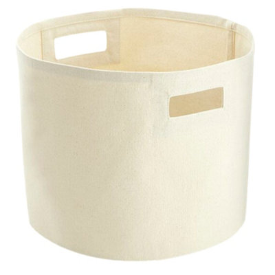 Westford Mill Canvas Storage Basket Natural (M)