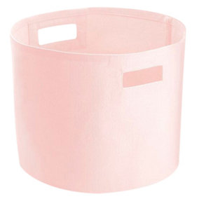 Westford Mill Canvas Storage Basket Pastel Pink (S)