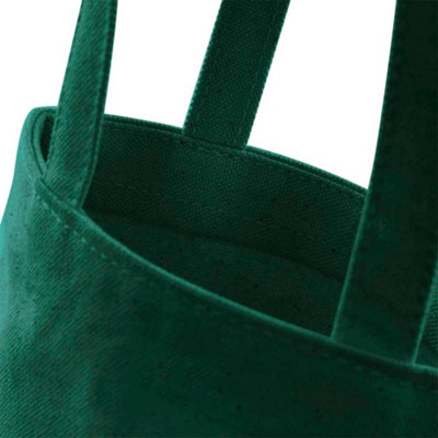 Westford Mill Cotton Bottle Bag Bottle Green (One Size)