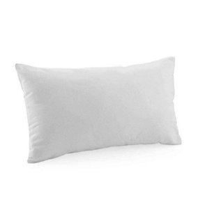 Westford Mill Cotton Canvas Square Cushion Cover Light Grey (30cm x 50cm)