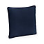 Westford Mill Cotton Piped Cushion Cover Natural/French Navy (One Size)